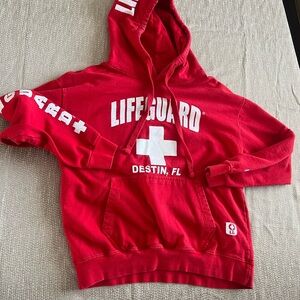 Red Lifeguard Hoodie